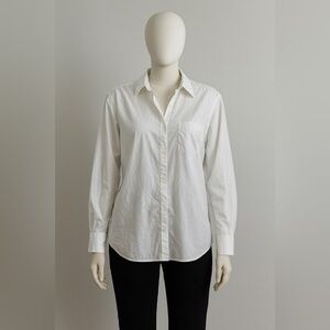 Theory white Collared Shirt